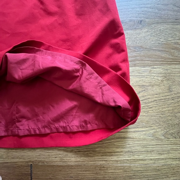 J. Crew Ruffle Shift Dress Women’s Sz 6P Red Suiting Preppy Workwear - Picture 7 of 8